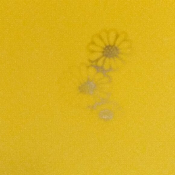 Vintage 70's Rubbermaid Trash Container-Yellow with Flower Motif-4 2952 - Picture 6 of 11